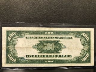 $500 five hundred dollar bill US paper money 2