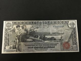 Fr 225 $1 1896 Silver Certificate Educational Note - Choice Xf And