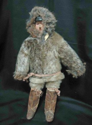 Collectible Antique Alaskan Native Inuit Eskimo Doll Vintage