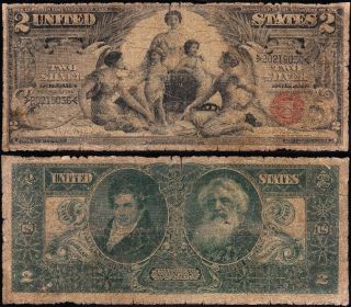 Affordable 1896 $2 Educational Silver Certificate 20219036