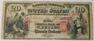 $20 National Currency First National Bank Of Butte Montana Ultra Rate
