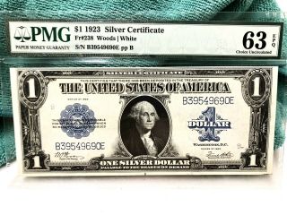 Fr.  238 1923 $1 Legal Tender PMG Set Of 4 Consecutive Serial Numbers EPQ UNC 2