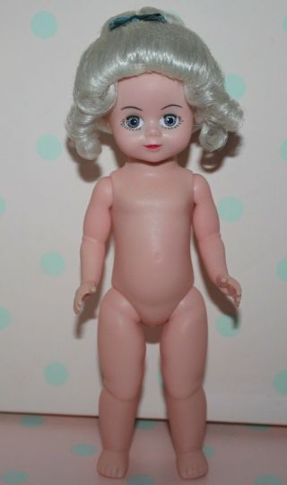 8 " Madame Alexander Ma Nude Dress Me Doll Maggie W/grayish White Hair