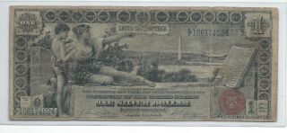 Us 1896 $1 Education Silver Certificate - Fr 247