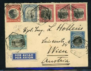 Mozambique Company Postal History: Lot 2 1936 Reg Air Beira - Vienna $$$$