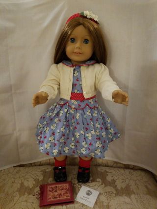 American Girl 18 " Emily Bennett Doll,  Meet Outfit & Accessories,  Cond