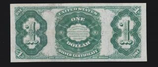 US 1891 $1 Silver Certificate Open Back FR 223 VF - XF (- 056) 2