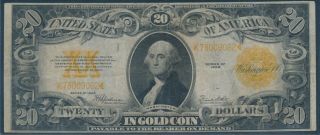 Fr1187 $20 1922 Gold Note - - Vf - - Bv310