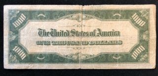 1934 $1000 One Thousand Dollar Bill Series D Cleveland Ohio 2