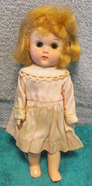 1960 Vogue Ginny Wee Imp 8 " Bkw Doll Green Eyes Freckles Carrot Red Hair Beauty