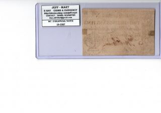 Colonial Note: South Carolina April 10,  1778 2 Shillings 6 pence S - 145 19 - C357 2