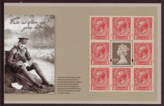 Great Britain 2014 " The Great War 1914 " Definitive Pane Unmounted,  Mnh