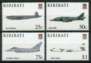 Kiribati 2008 Mnh Raf Royal Air Force 90th Anniv 4v Set Avro Aviation Stamps