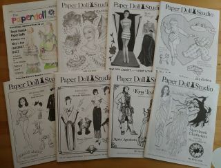 Vintage 8 Paper Doll Studio Circle Magazines Back Issues Coloring Pages