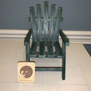 Boyd’s Bear Green Adirondack Chair With Tag Still Attached