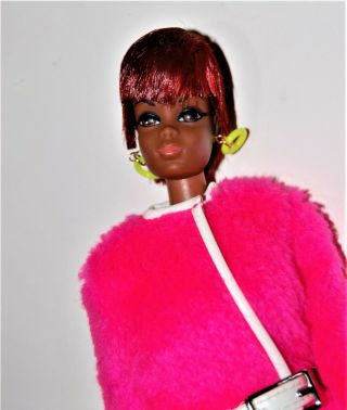Vintage Barbie Tnt Julia Christie Doll Aa Black 1968 1960 