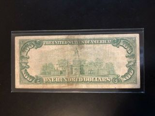1928 series $100 one hundred dollar gold certificate 2