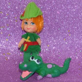 Mattel Storybook Liddle Kiddle Peter Pan Paniddle Doll & Crocodile Outfit