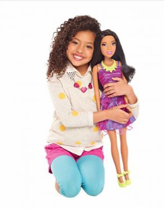 2013 Mattel Just Play Barbie Best Fashion Friend 28in Doll African American 28”