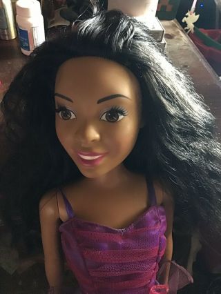 2013 Mattel Just Play Barbie Best Fashion Friend 28in Doll African American 28” 2