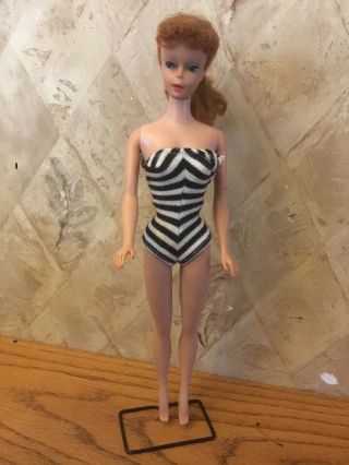 Blonde Ponytail 5 1961 Vintage Barbie Doll Swimsuit