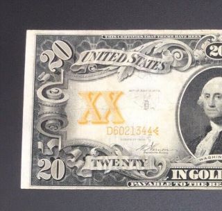 1906 ($20) Gold Seal Twenty Dollar Note Low Serial Number