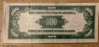 1934 $500 FIVE HUNDRED DOLLAR BILL York 2
