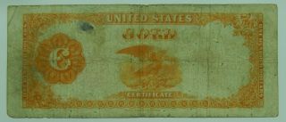 1882 $100 Gold Certificate Hundred Dollar Currency Note Treasury US DC Burke 2