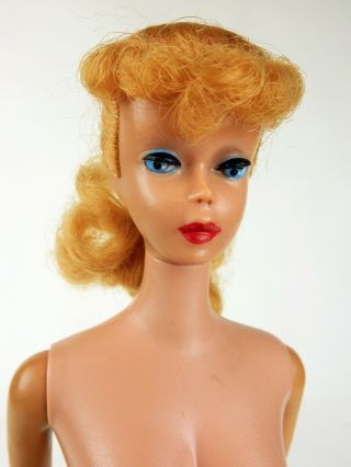 Vintage 1960s Ponytail Barbie Straight Leg,  Mattel,  Blonde