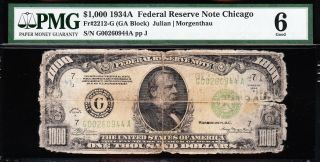 Affordable 1934 A $1000 Chicago Frn $1,  000 Bill Pmg 6 5266
