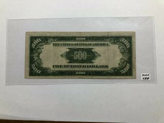 1934 A $500 Dollar Federal Reserve Note Bill Atlanta Fr 2202 - F 3