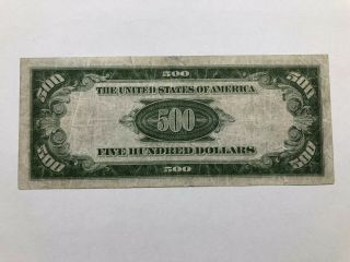 1928 $500 Dollar Federal Reserve Note Bill Cleveland Fr 2200 - D 2