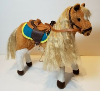 Only Hearts Club Horse Pony Poseable Palomino Plush Saddle Bridal Equestrian 10 "