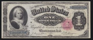 Us 1891 $1 Martha Washington Silver Certificate Fr 223 Vf - Xf (539