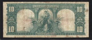 1901 $10 Bison FR121 Legal Tender Speelman White - Ungraded note 2