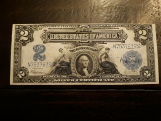1899 $2 Silver Certificate High End Xf Grade,  Lightly Circulated