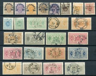 Sweden Early Airmail Official Etc M&u Lot 80 Stamps