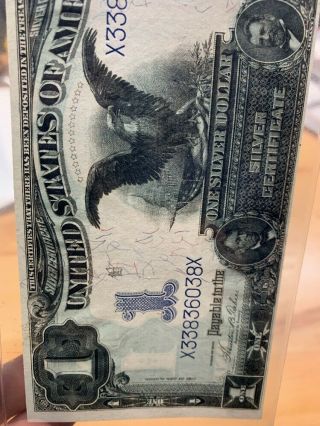 1899 $1 SILVER CERTIFICATE BLACK EAGLE FR - 233 CERTIFIED UNCIRCULATED PMG - 64 3