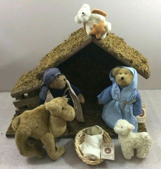 Boyds Bears Plush Nativity Set - - And All The Tags