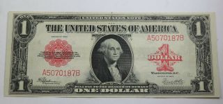 1923 $1 One Dollar United States Note Fr 40 Speelman - White Horse Blanket