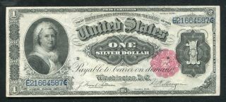 Fr.  223 1891 $1 One Dollar “martha” Silver Certificate About Uncirculated