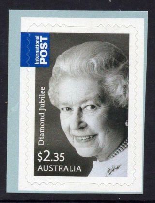 Australia Mnh 2012 Diamond Jubilee Of Queen Elizabeth Self - Adhesive
