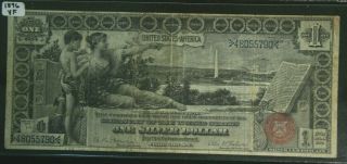 1896 $1 Educational Silver Cert.  No - Problem Vf / Very Fine Priced Right
