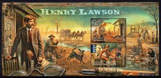 Australia Mnh 2017 The 150th Anniversary Of The Birth Of Henry Lawson