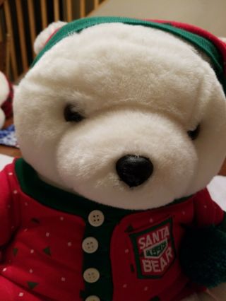 1990 Dayton Hudson Santa Bear Dream Bear Stuffed Plush w/Dream Adventure Book 3