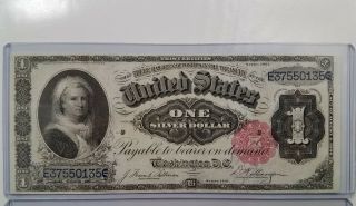 Fr - 223 Us Currency Note 1891 $1 Silver Certificate Fr223 Extra Fine,  Martha
