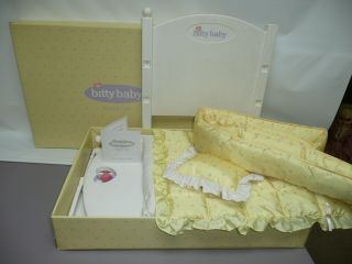 American Girl Bitty Baby Pleasant Company Doll Crib,  Mattress,  Bedding,  Bumper