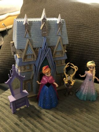 Polly Pocket Disney Princess Magiclip Elsa Anna Frozen Play Set