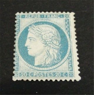 Nystamps France Stamp 57 Og H $225 Signed