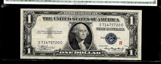 1935 $1 One Dollar Experimental " R " Silver Certificate